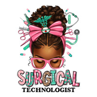 Surgical Technologist Afro Messy Bun | Teevron