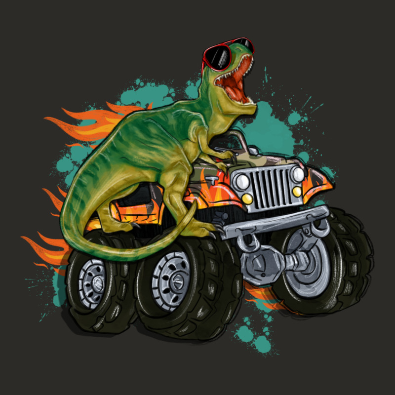 Monster Truck And T Rex Dinosaur Heavy Core Tee by MaliasSmallBusiness | Teevron