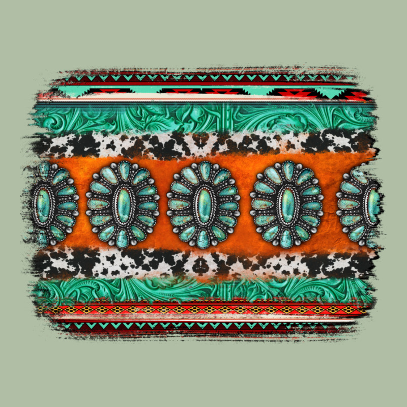 Turquoise Western Background Urban Heavy Tee by Jasminsmagicworld | Teevron