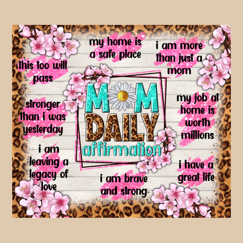 Mom Daily Affirmation Heavyweight Sweatshirt by TumblerDesignByShophia | Teevron