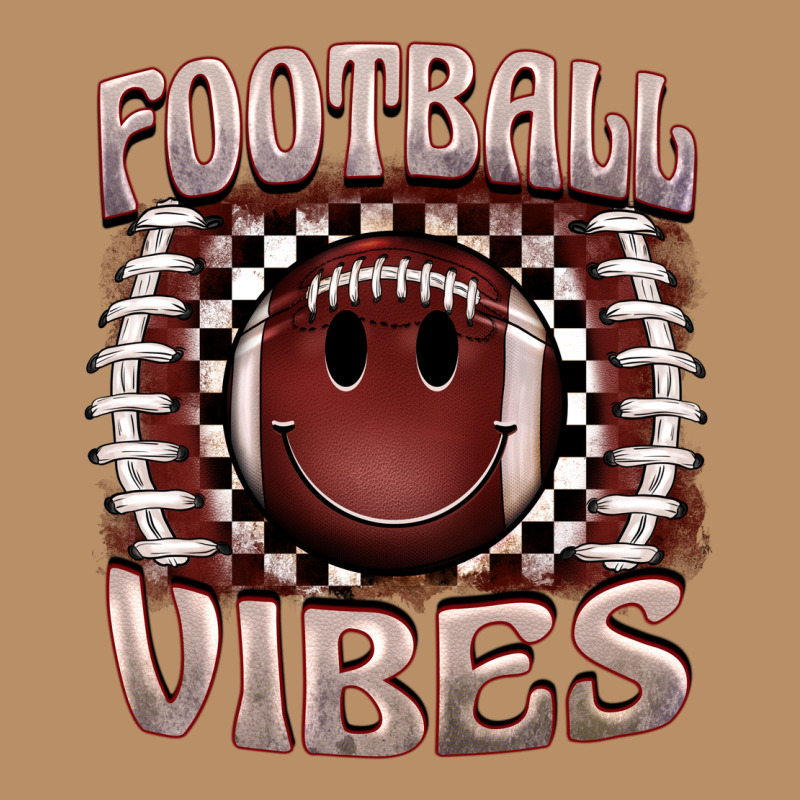 Football Vibes Smiley Face Vintage Hoodie by BarkalooDesign | Teevron