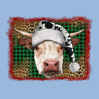 Merry Christmas Hereford Cow With Background Premium Hoodie | Teevron