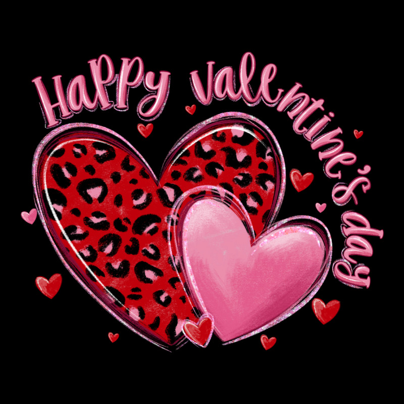 Happy Valentine's Day Hearts Ladies Tee by MaliasSmallBusiness | Teevron