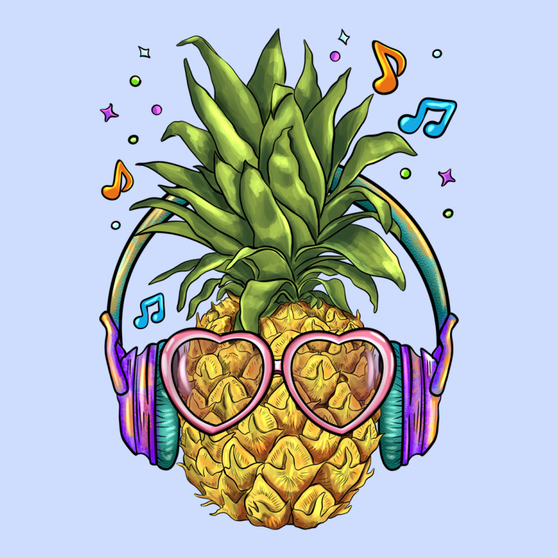 Pineapple With Headphone Urban Heavy Tee by BarkalooDesign | Teevron