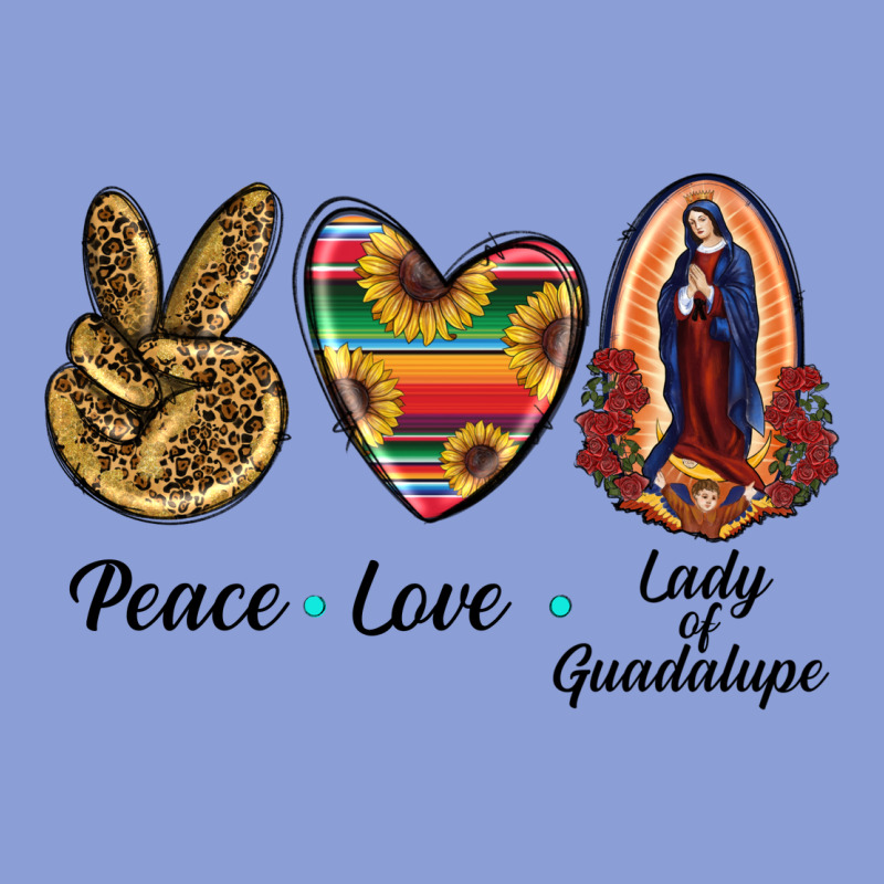 Peace Love Lady Of Guadalupe Long Sleeve Tee by RanaPortraitStore | Teevron