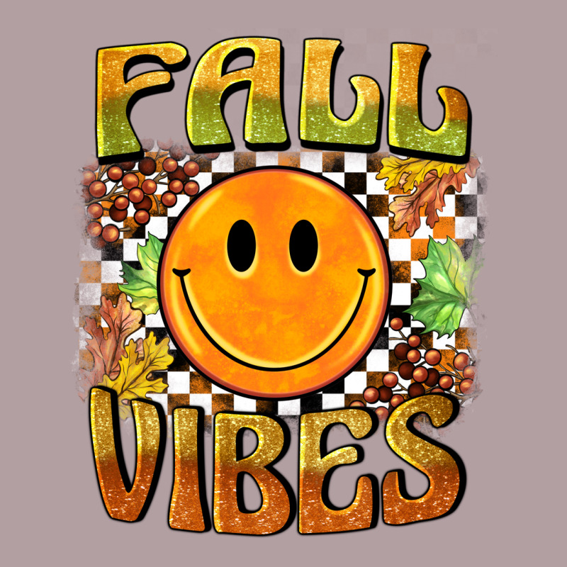 Fall Vibes Smiley Face Vintage Hoodie by BarkalooDesign | Teevron