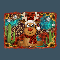 Western Christmas Reindeer With Background Urban Heavy Tee | Teevron