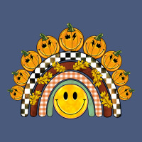Fall Smiley Face Groovy Rainbow Vintage Hoodie | Teevron