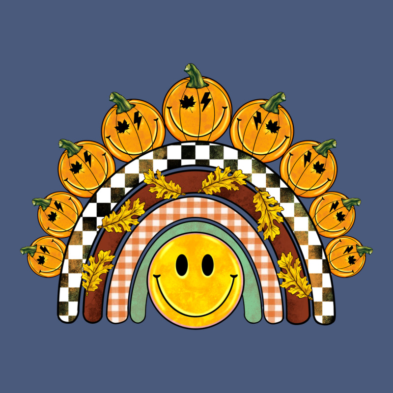 Fall Smiley Face Groovy Rainbow Vintage Hoodie by BarkalooDesign | Teevron
