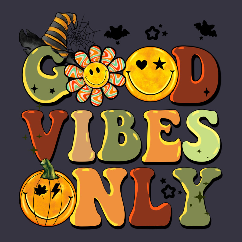 Halloween Good Vibes Only Vintage Hoodie by BarkalooDesign | Teevron