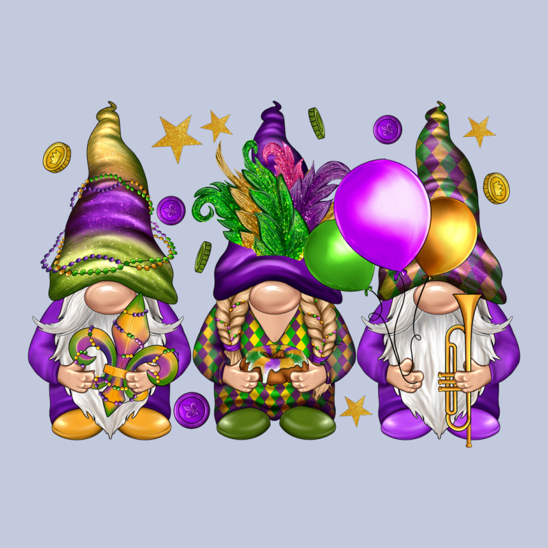 Mardi Gras Gnomes Long Sleeve Tee by NancyCooperArtShop | Teevron