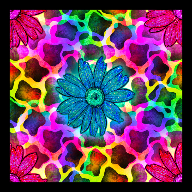 Neon Cowhide With Flower Seamless Pattern Premium Sweatshirt by BundleAndBundleShop | Teevron