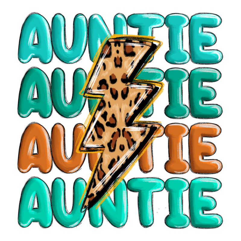 Auntıe With Lightning Bolt Premium Tee by MaliasSmallBusiness | Teevron