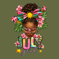 July Girl Afro Woman Summer Long Sleeve Tee | Teevron