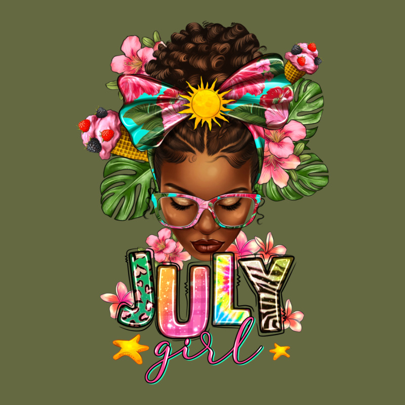 July Girl Afro Woman Summer Long Sleeve Tee by texasbilliewilder | Teevron