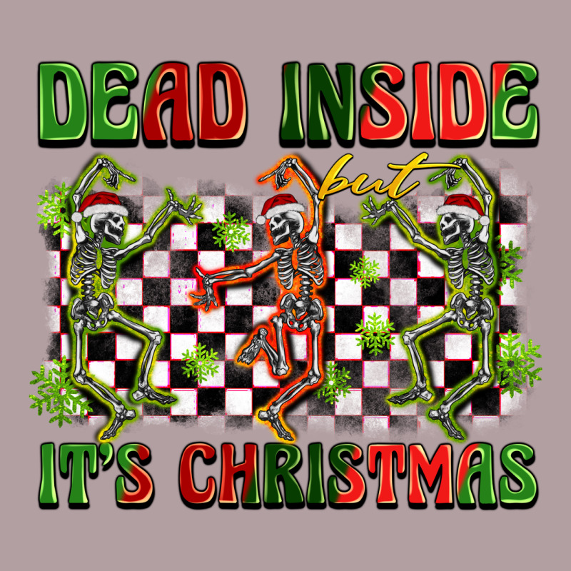 Dead Inside But It's Christmas Dancing Skeletons Vintage Hoodie by BarkalooDesign | Teevron