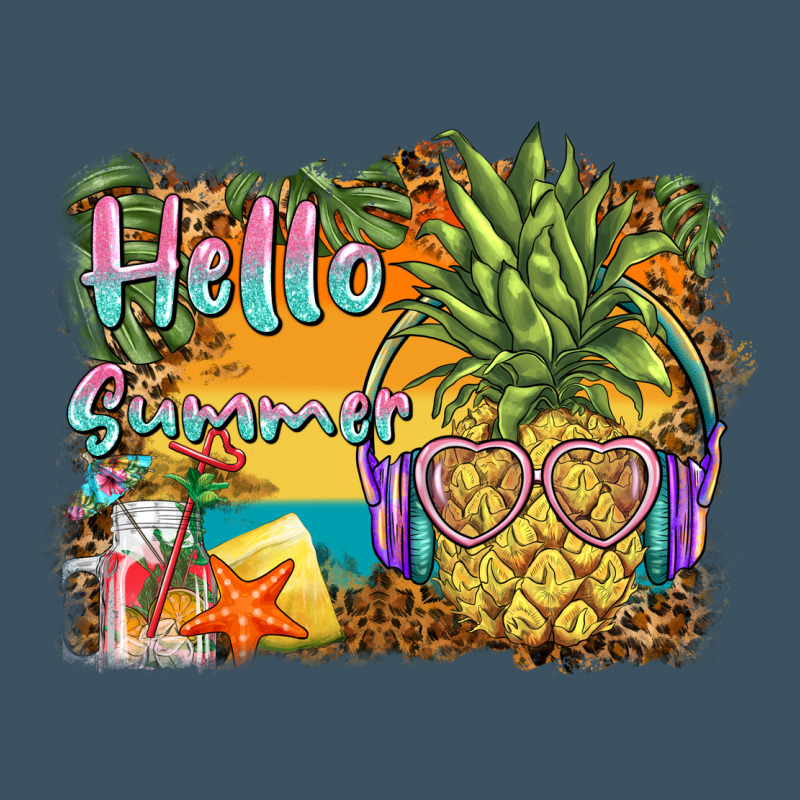 Hello Summer Pineapple Urban Heavy Tee by BarkalooDesign | Teevron