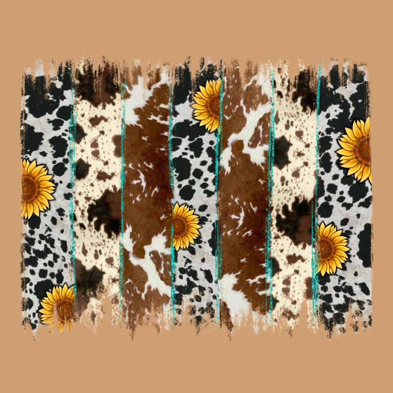 Sunflower Cowhide Brush Stroke Vintage Tee by Artiststas | Teevron