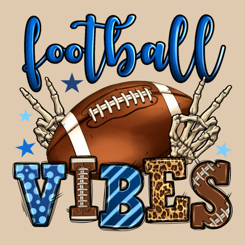 Football Vibes Blue And Grey Team Color Heavyweight Sweatshirt by HowdyJamesFarm | Teevron