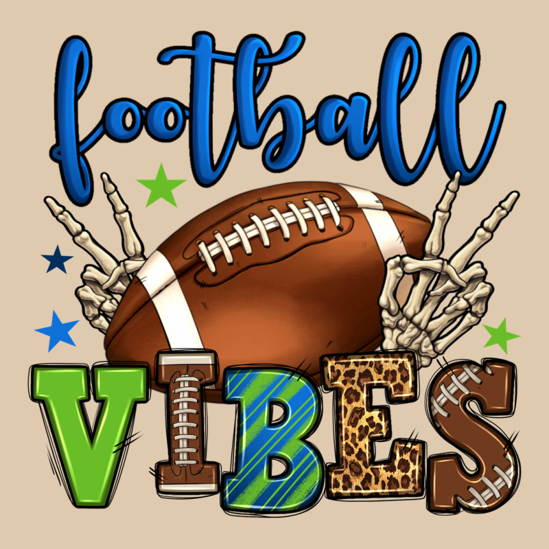 Football Vibes Green And Blue Heavyweight Sweatshirt by HowdyJamesFarm | Teevron