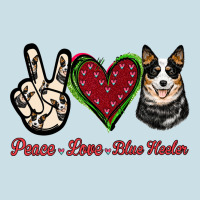 Peace Love Blue Heeler Ladies Tee | Teevron