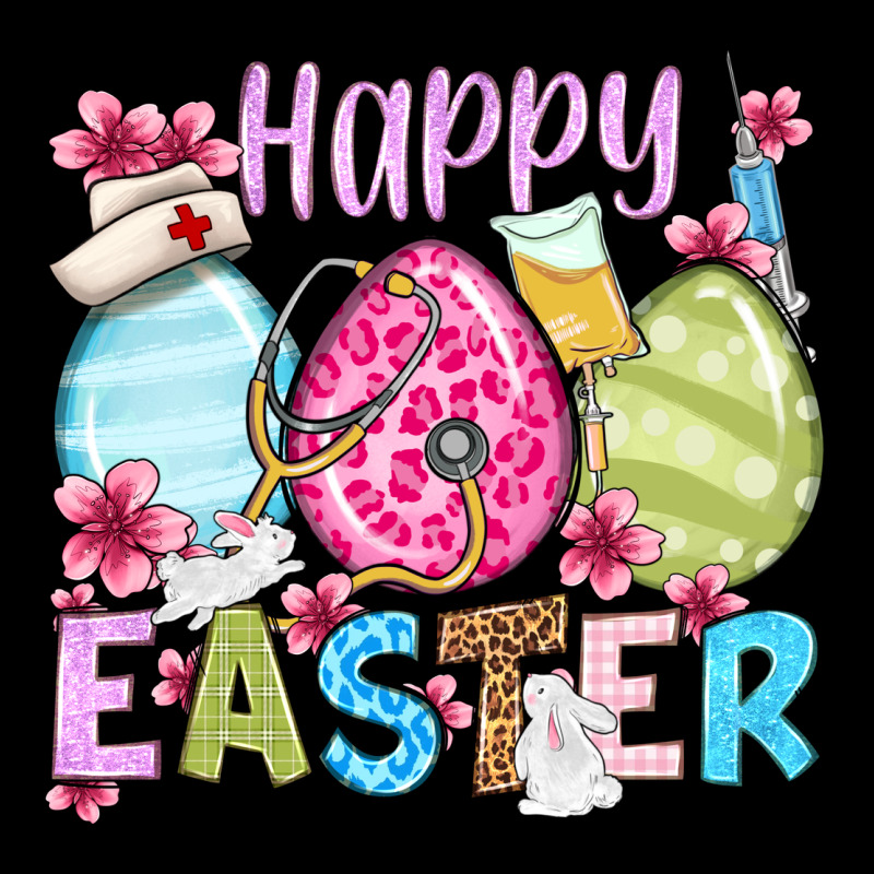 Happy Easter Eggs Zipper Hoodie by OliviaCreatesArt | Teevron