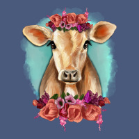 Floral Cow Vintage Hoodie | Teevron