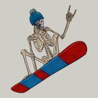 Skeleton Snowboard Heavyweight Hoodie | Teevron