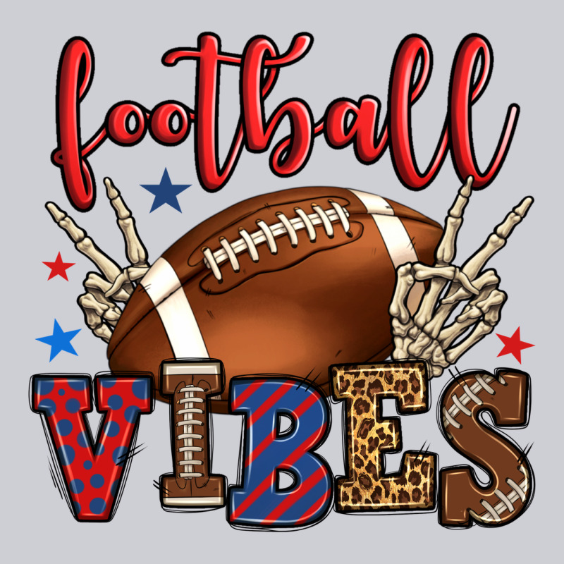 Football Vibes Red And Blue Heavyweight Sweatshirt by HowdyJamesFarm | Teevron