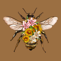 Bee With Flowers Vintage Tee | Teevron