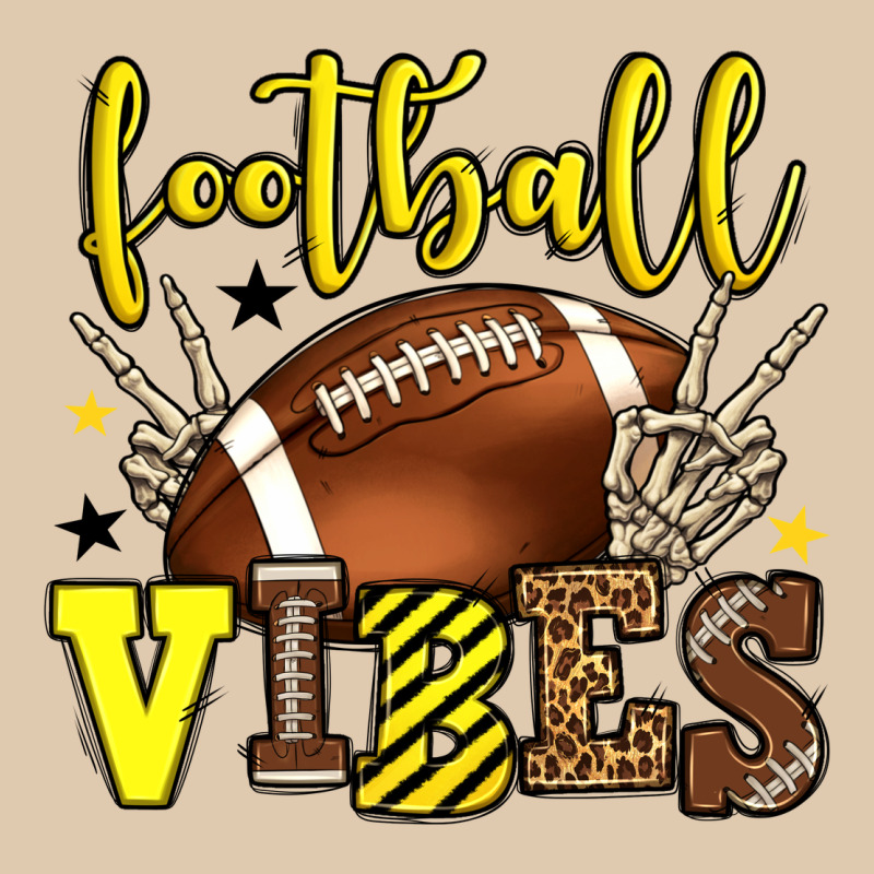 Football Vibes Yellow And Black Team Color Heavyweight Sweatshirt by HowdyJamesFarm | Teevron