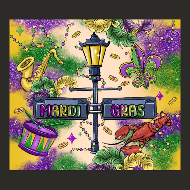 Mardi Gras Street Lights Heavy Core Tee by MaliasSmallBusiness | Teevron