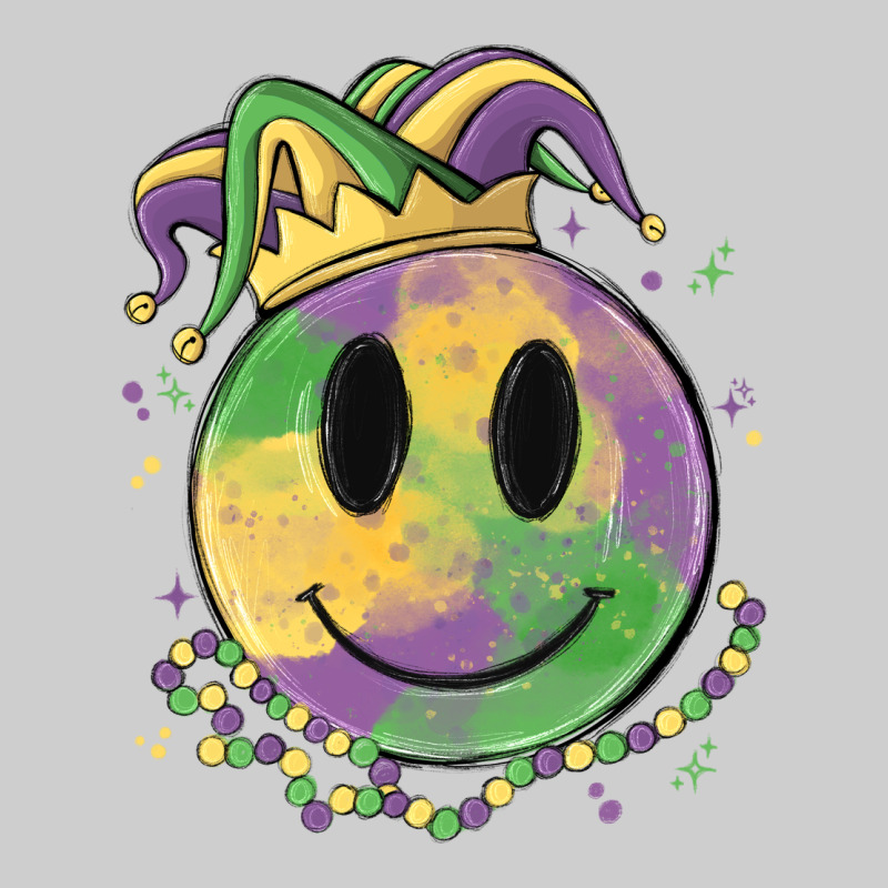 Smiley Face Mardi Gras Premium Tee by MaliasSmallBusiness | Teevron