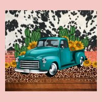 Western Farm Truck Cactus And Sunflowers Urban Heavy Tee | Teevron