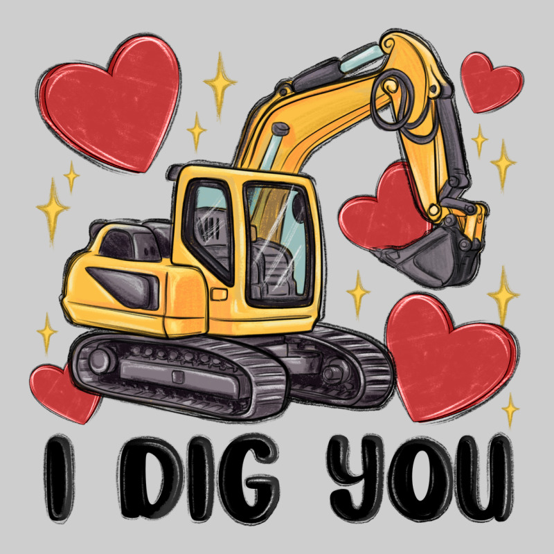 I Dig You Valentines Excavator Premium Tee by MaliasSmallBusiness | Teevron