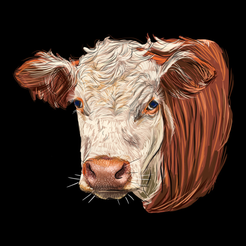 Hereford Cow Face Urban Hoodie by LillyAllenDesigns | Teevron