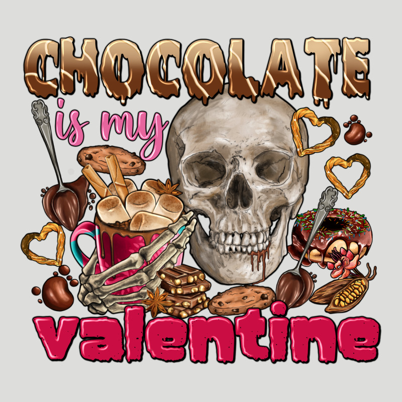 Skull Chocolate Is My Valentine Zipper Hoodie by FaDigitalArtStudio | Teevron