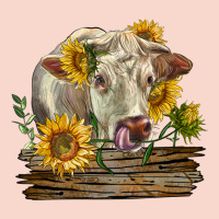 Charolais Cow With Sunflowers Urban Hoodie | Teevron