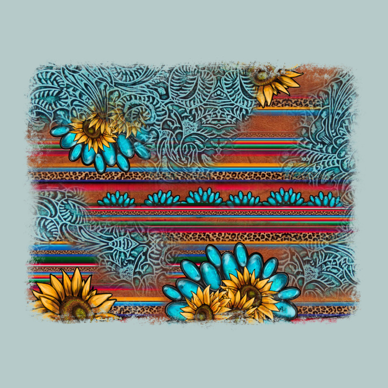 Sunflower Gemstone Serape Background Heavy Core Tee by AdoDesignShop | Teevron