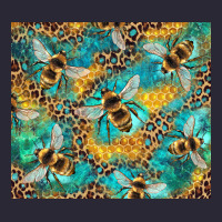 Honeycomb And Bees With Leopard Vintage Tee | Teevron