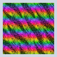 Neon Rainbow Leopard Zebra Seamless Pattern Premium Sweatshirt | Teevron