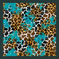 Turquoise Glitter Cowhide Leopard Seamless Pattern Premium Sweatshirt | Teevron