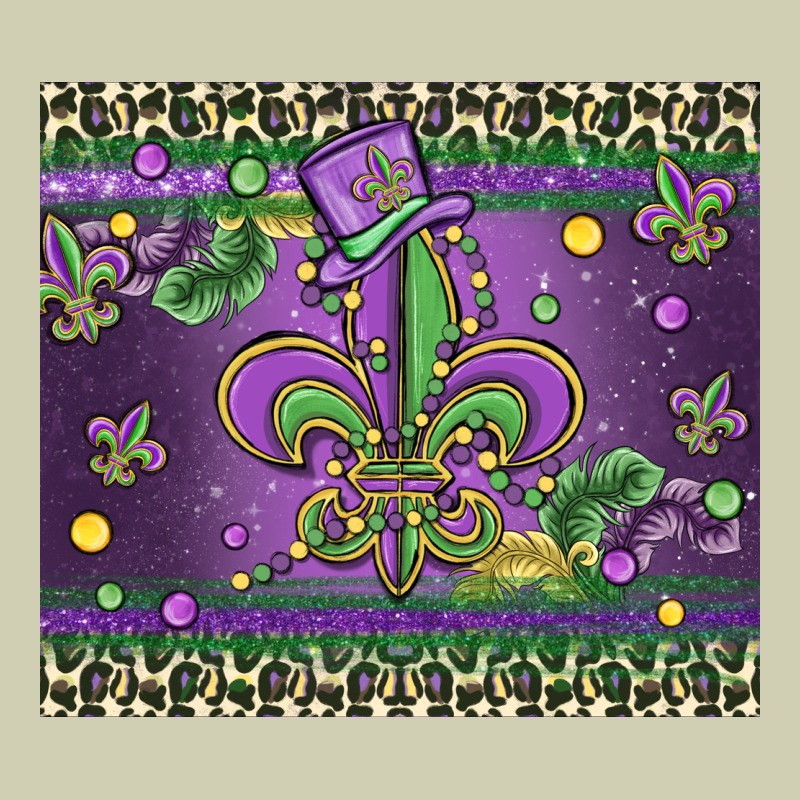 Mardi Gras Fleur De Lis Heavy Core Tee by MaliasSmallBusiness | Teevron