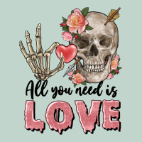 Skull All You Need Is Love Zipper Hoodie | Teevron