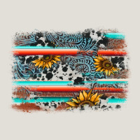 Serape Cowhide Sunflower Background Heavy Core Tee | Teevron