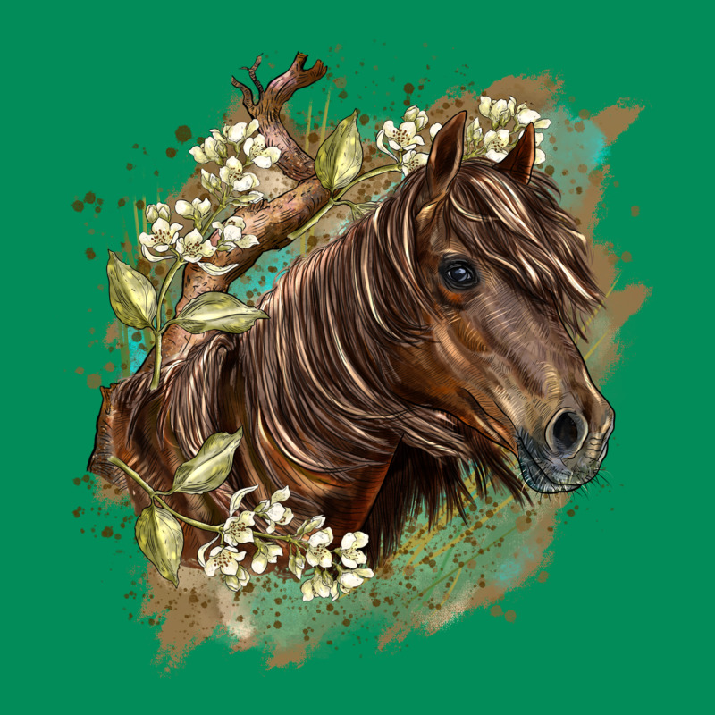Missouri Horse Floral Background Urban Hoodie by LillyAllenDesigns | Teevron