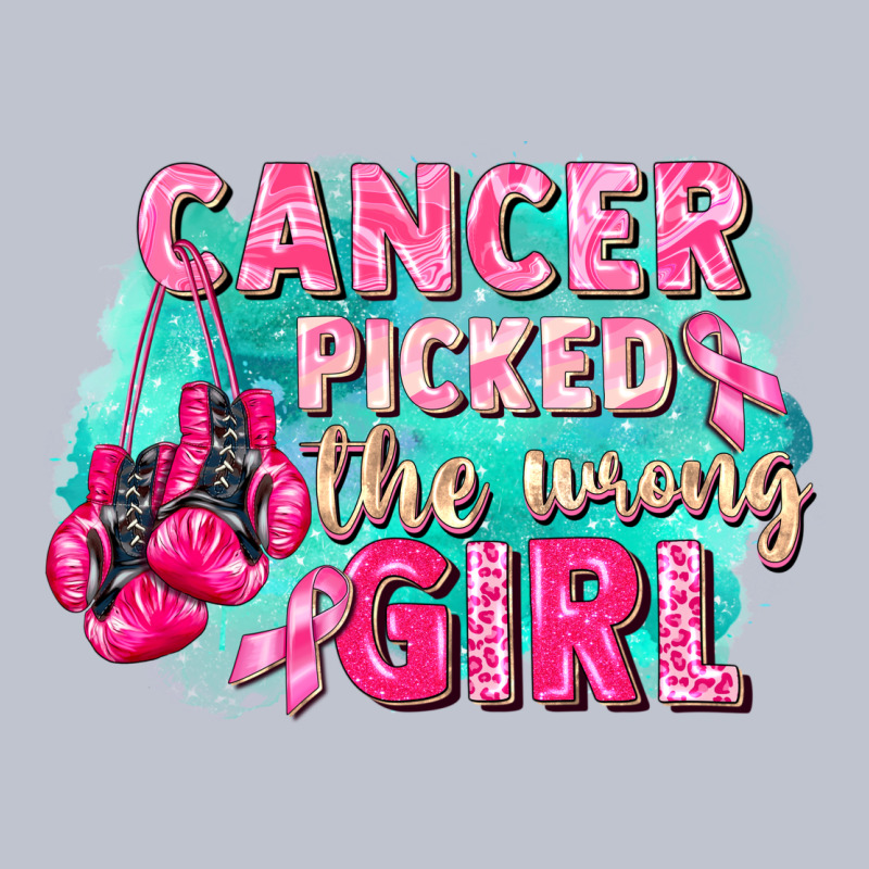 Cancer Picked The Wrong Girl Breast Cancer Premium Hoodie by FaDigitalArtStudio | Teevron