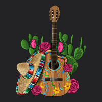 ,mexican Sombrero Guitar Rose Cactus Vintage Tee | Teevron