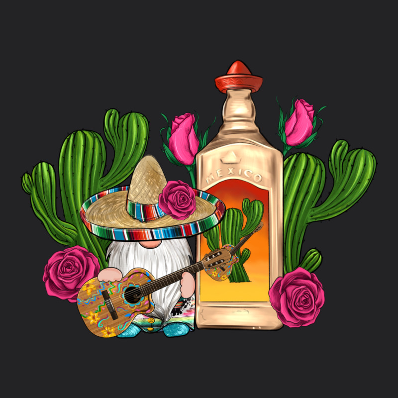 Mexican Tequila Gnomes Guitar Roses Cactus Serape Vintage Tee by Artiststas | Teevron