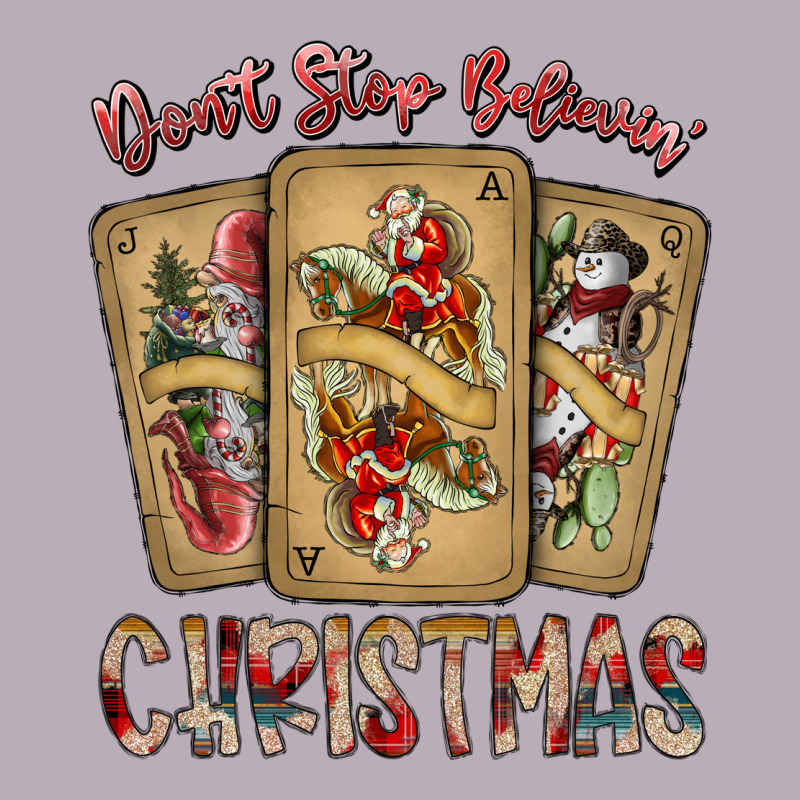 Dont Stop Believin Christmas Vintage Tee by SublimationCraftShop | Teevron